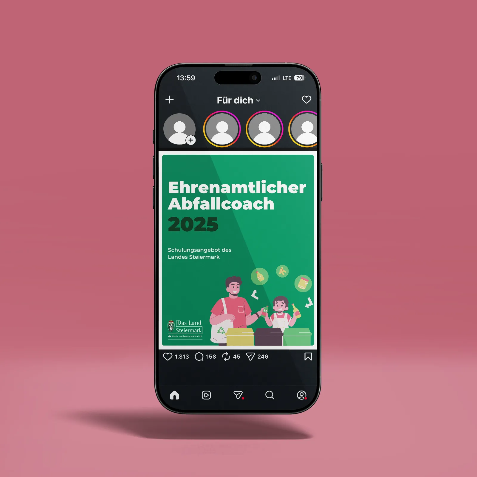 Social Media Post für den Abfallcoach 2025