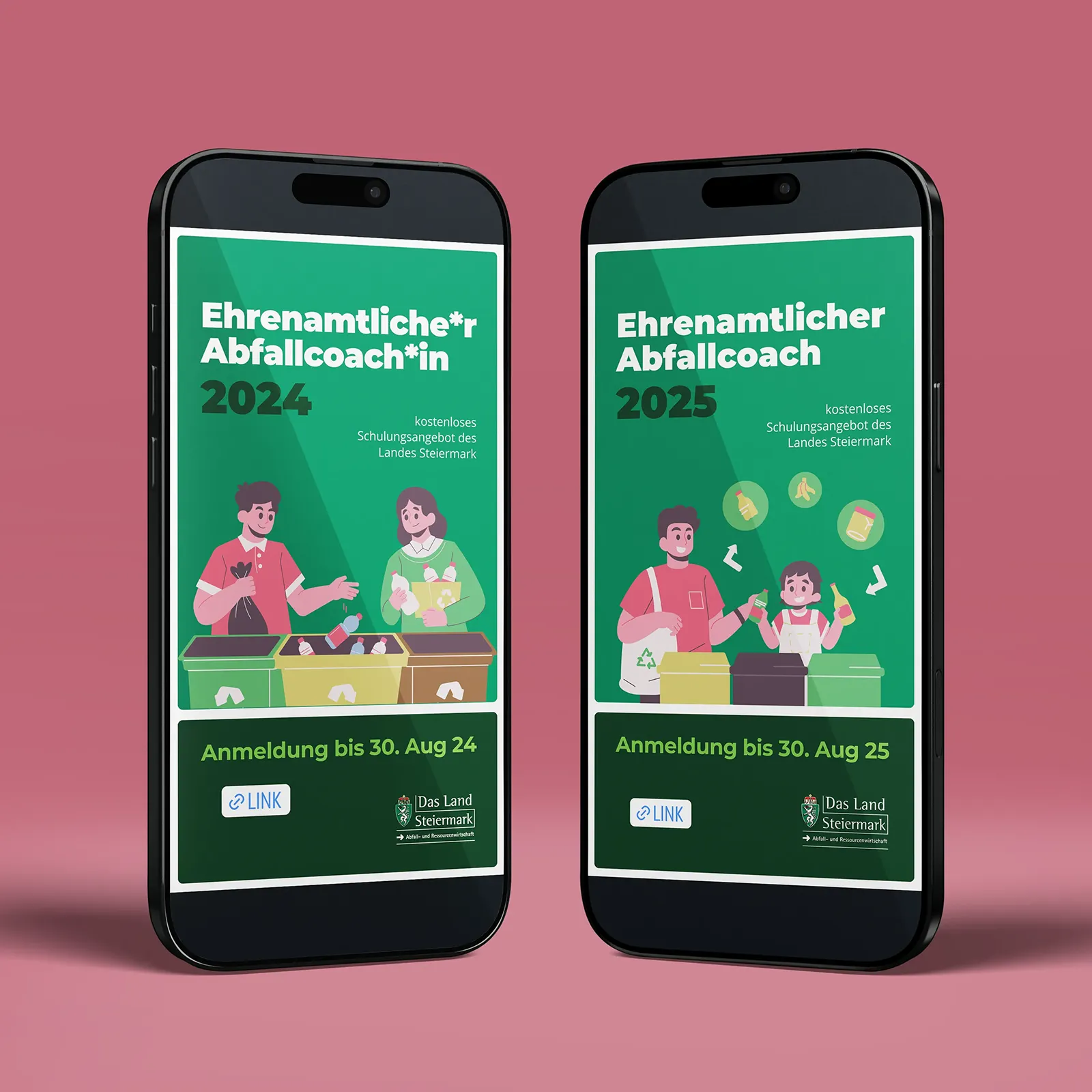 Social Media Story für den Abfallcoach 2024 und 2025